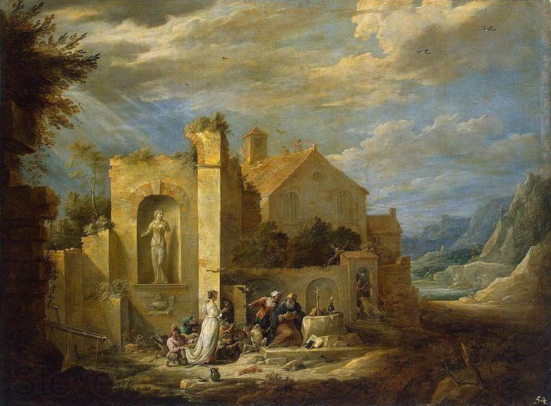David Teniers the Younger Temptation of St Antony France oil painting art